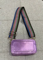 A Metallic crossbody bags