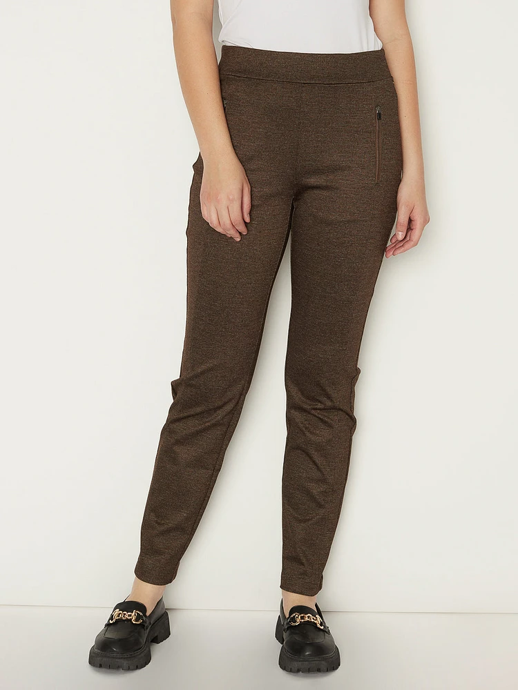 Pantalon étroit semi-ajusté à enfiler