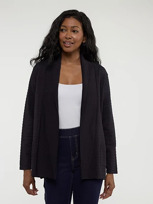 Open knit cardigan