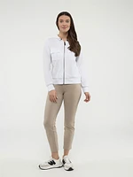 Long-sleeve semi-fitted cardigan