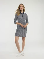 Straight semi-fitted knit dress