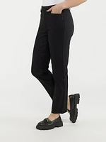 Straight semi-fitted pull-on pant - Petite