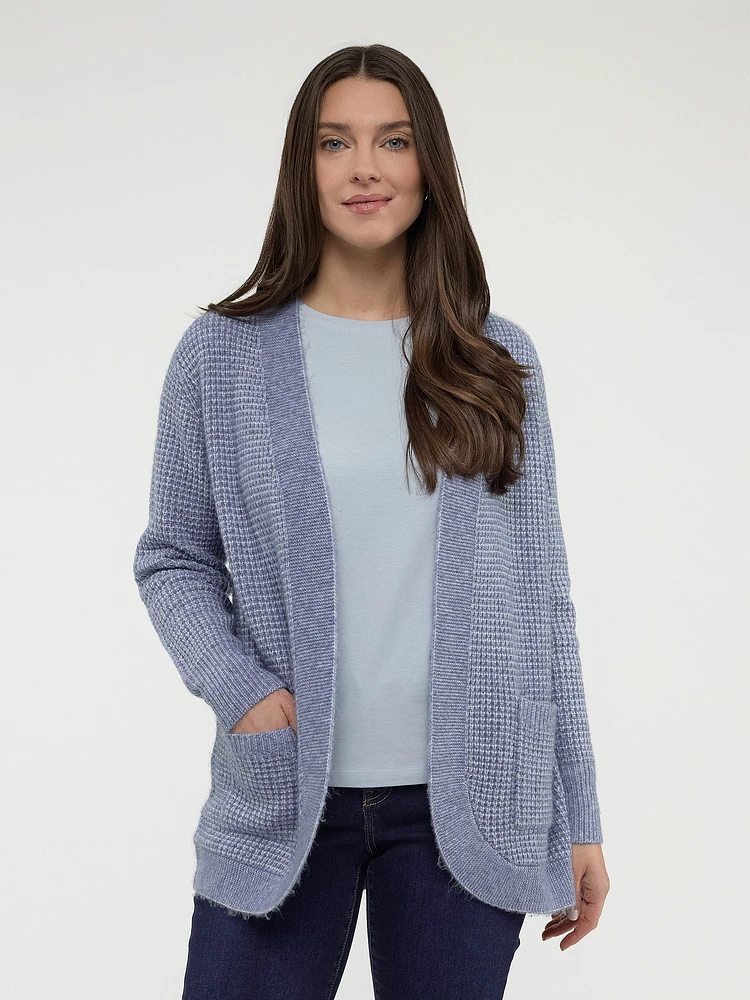 Open knit cardigan