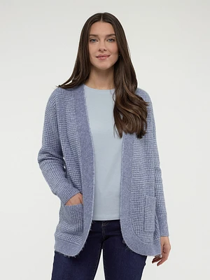 Open knit cardigan