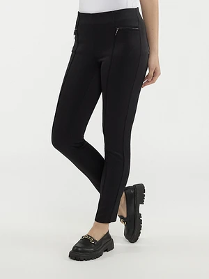 Narrow semi-fitted pull-on pant