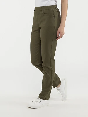 Pantalon étroit semi-ajusté à enfiler