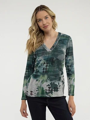 Long-sleeve loose t-shirt