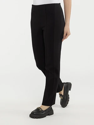 Narrow semi-fitted pull-on pant