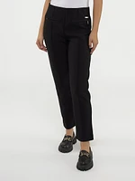 Narrow semi-fitted pull-on dress pant - Petite