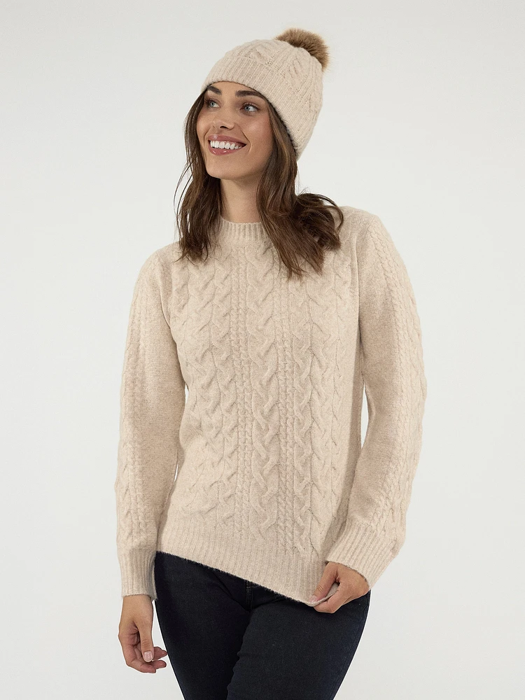 Ensemble chandail en tricot et tuque