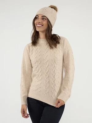 Ensemble chandail en tricot et tuque