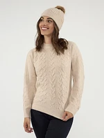 Ensemble chandail en tricot et tuque