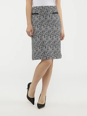 Midi A line knit skirt