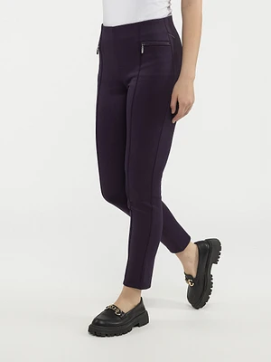 Pantalon étroit semi-ajusté à enfiler