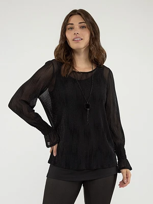 Semi-fitted knit tunic