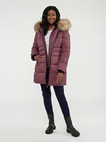 Manteau mi-cuisse semi-ajusté