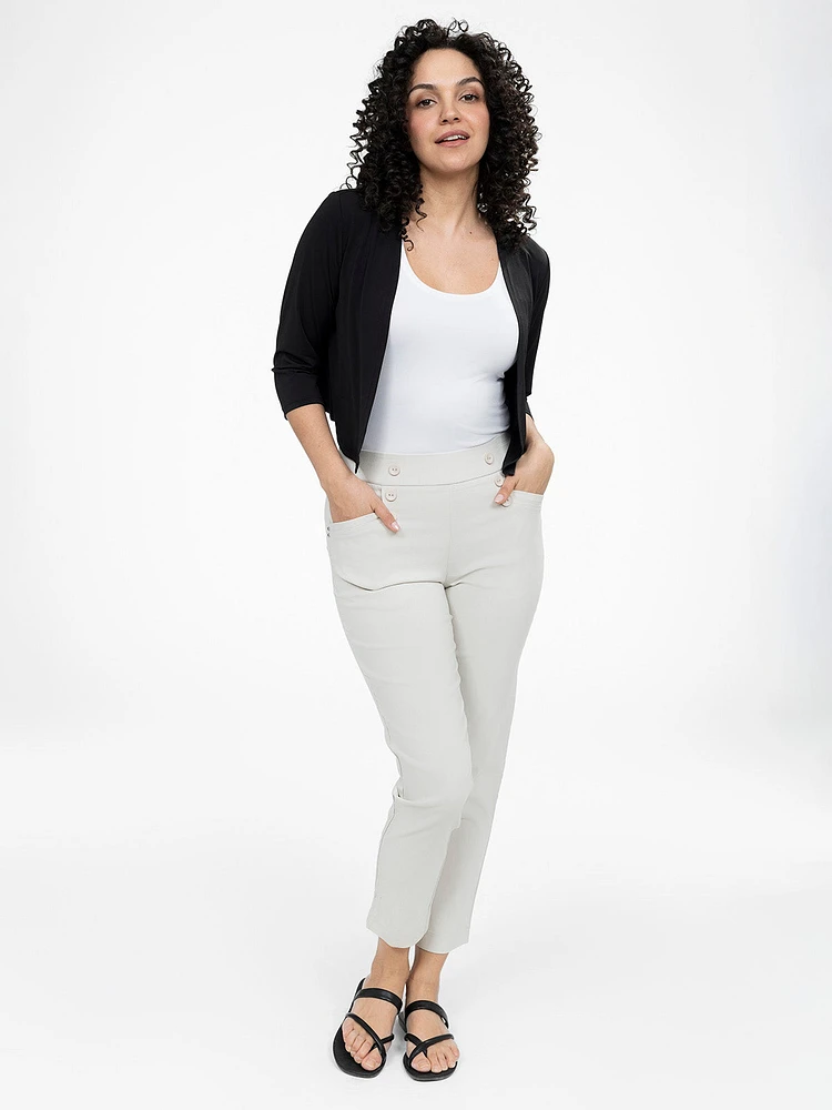 Cardigan semi-ajusté à manches 3/4