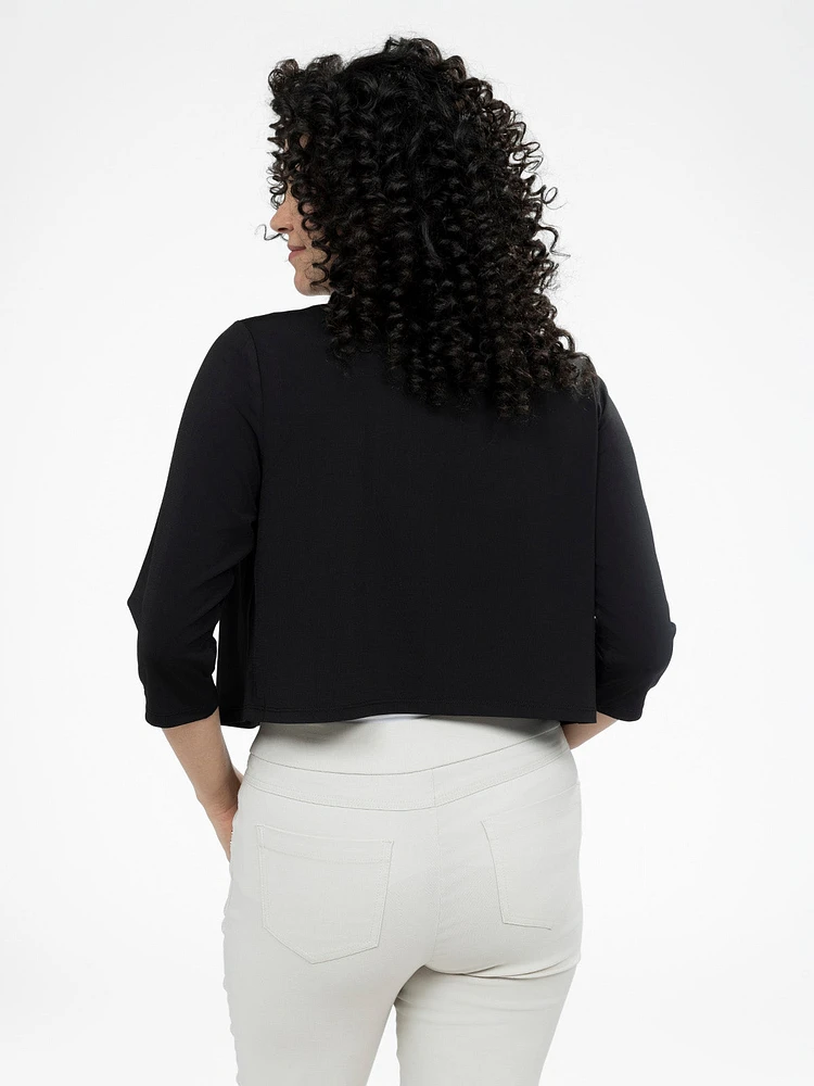 Cardigan semi-ajusté à manches 3/4