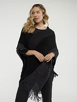 Knit poncho