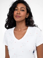 T-shirt semi-ajusté à manches courtes