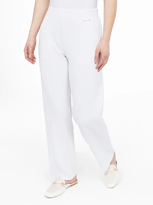 Pantalon habillé droit à enfiler