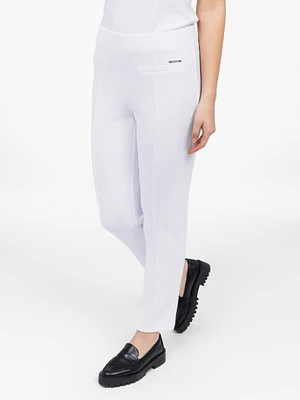 Pantalon habillé étroit semi-ajusté à enfiler - Petite