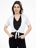 Cardigan en tricot ouvert