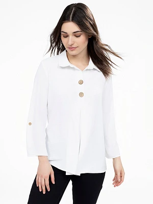 Blouse ample à manches 3/4