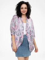 Cardigan semi-ajusté à manches 3/4