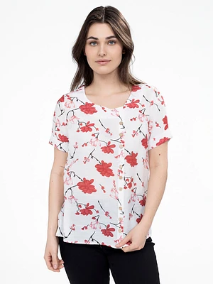 Blouse ample à manches courtes