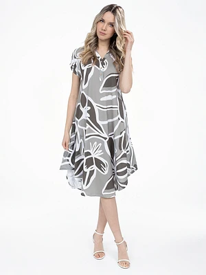Robe évasée en tricot