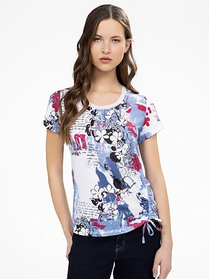 Short-sleeve semi-fitted t-shirt