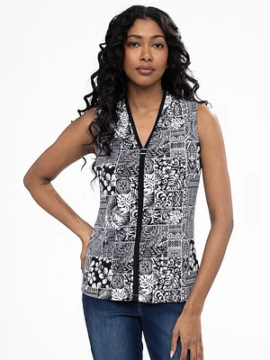 Semi-fitted tank top
