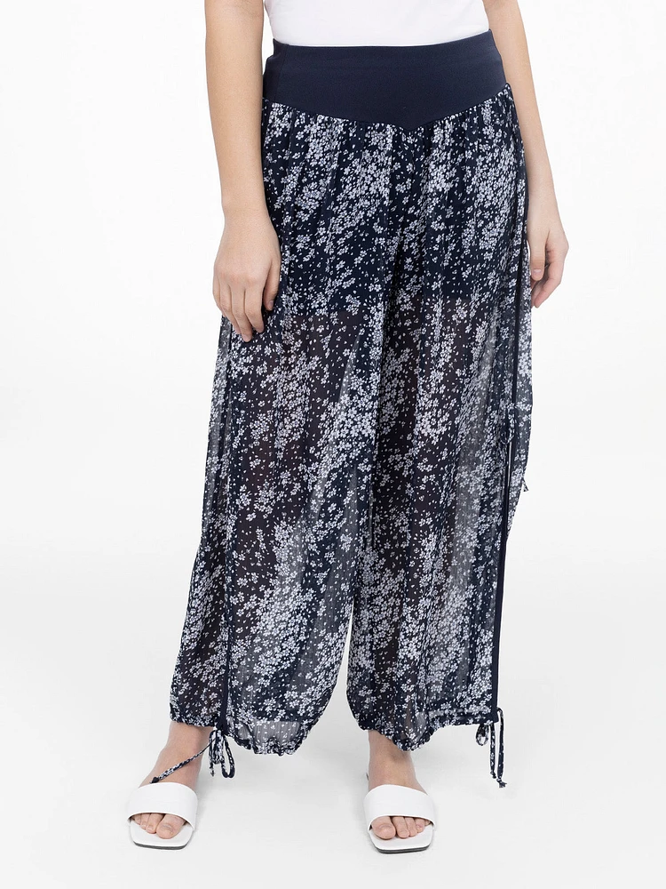 Pantalon évasé à la cheville enfiler