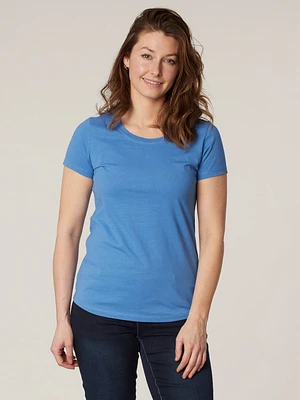 Short-sleeve semi-fitted t-shirt