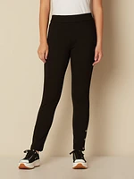 Straight semi-fitted pull-on pant - Petite