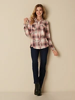 Blouse ajustée à manches longues avec boutons