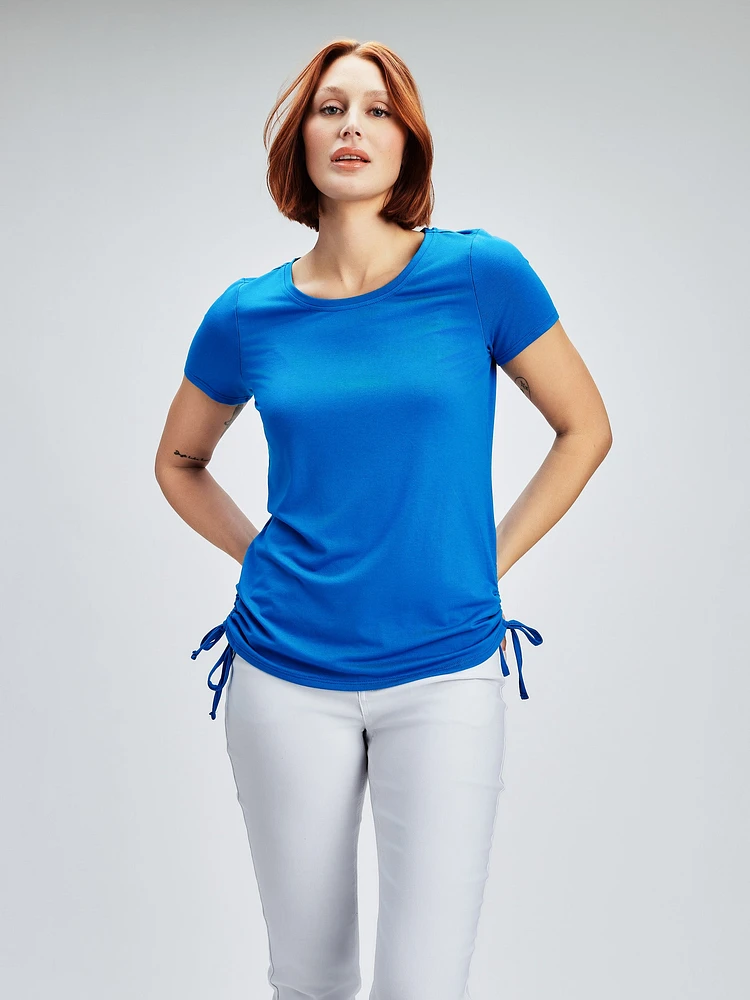 T-shirt semi-ajusté à manches courtes
