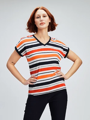 T-shirt semi-ajusté à manches courtes