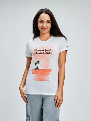 T-shirt semi-ajusté à manches courtes