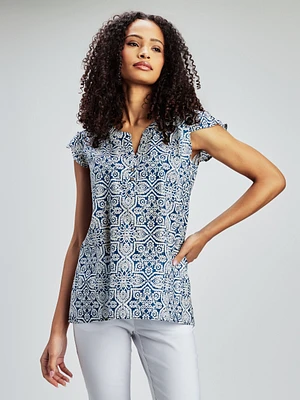 Blouse à manches courtes