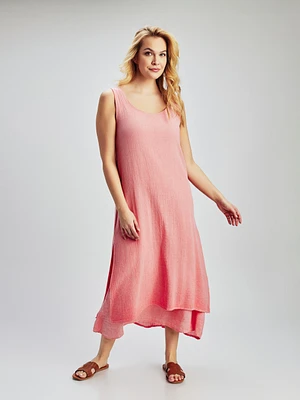 Flared maxi dress