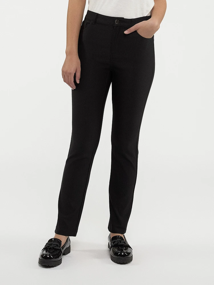 Straight semi-fitted pant - Petite