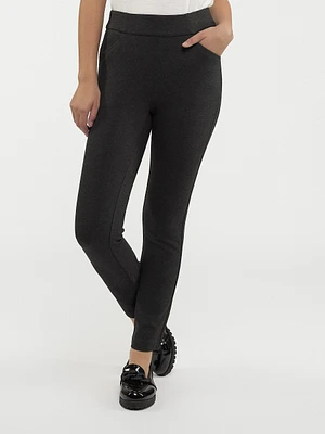 Pantalon droit semi-ajusté à enfiler