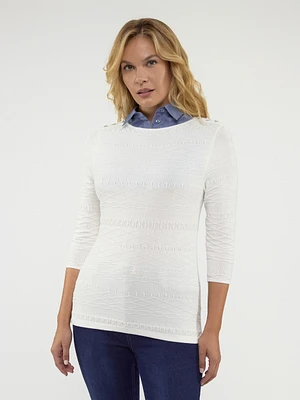 Faux shirt collar