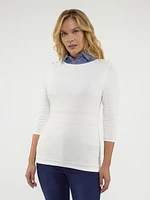 Faux shirt collar