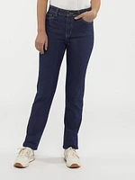 Straight semi-fitted jean