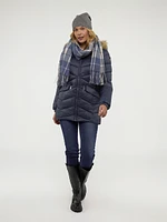 Manteau mi-cuisse semi-ajusté