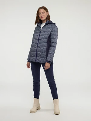 Manteau coquille mi-cuisse semi-ajusté