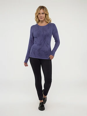 Long-sleeve loose pullover sweater